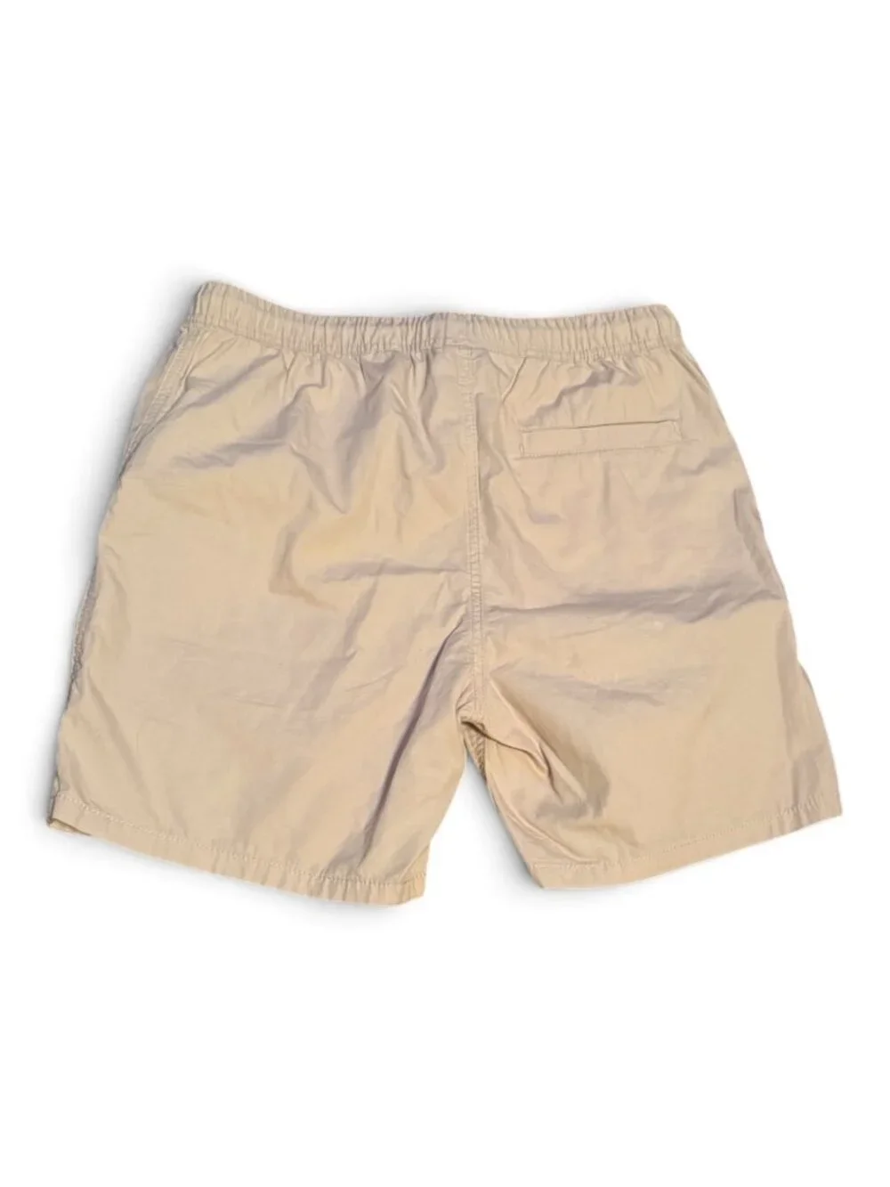 H&M Men's Beige Pull-On Drawstring Shorts Size Medium Lightweight Casual